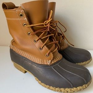 Women’s LLBean Boots Size 6.5 8” Thinsulate Tan/Brown